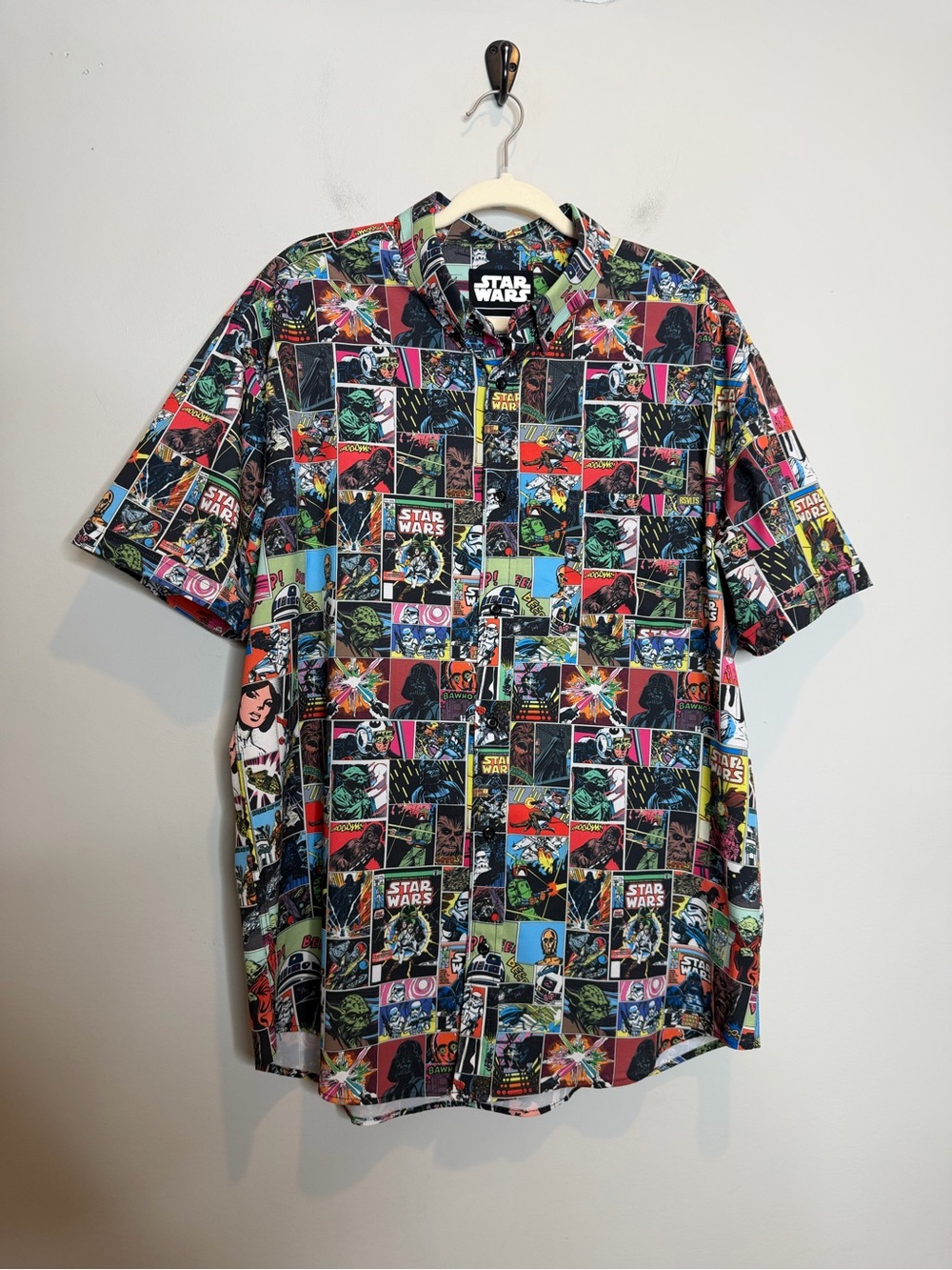 RSVLTS Star Wars Comic To The Dark Side Shirt Mens XL Button Up Top